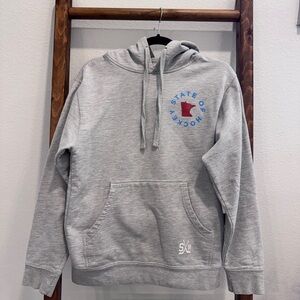 Gray State of Hockey Women's Hoodie